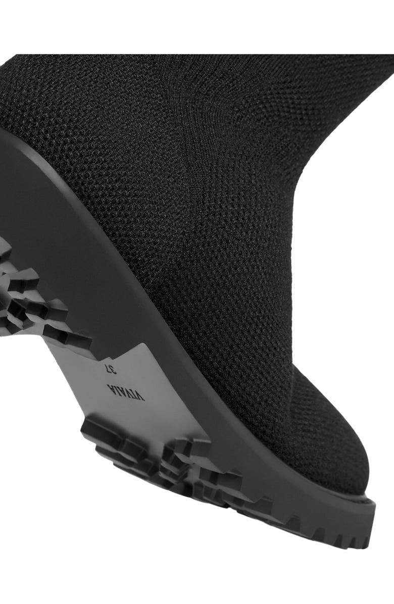 VIVAIA Round-Toe Stretchy Wool Knee-High Boots, Alternate, color, Black