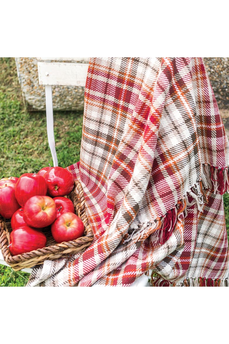 Fall Plaid Throws, Alternate, color, Brown