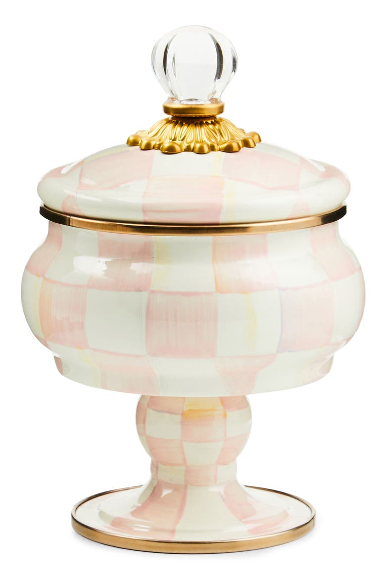 Rosy Check Enameled Steel Curiosity Pot, Main, color, ROSY