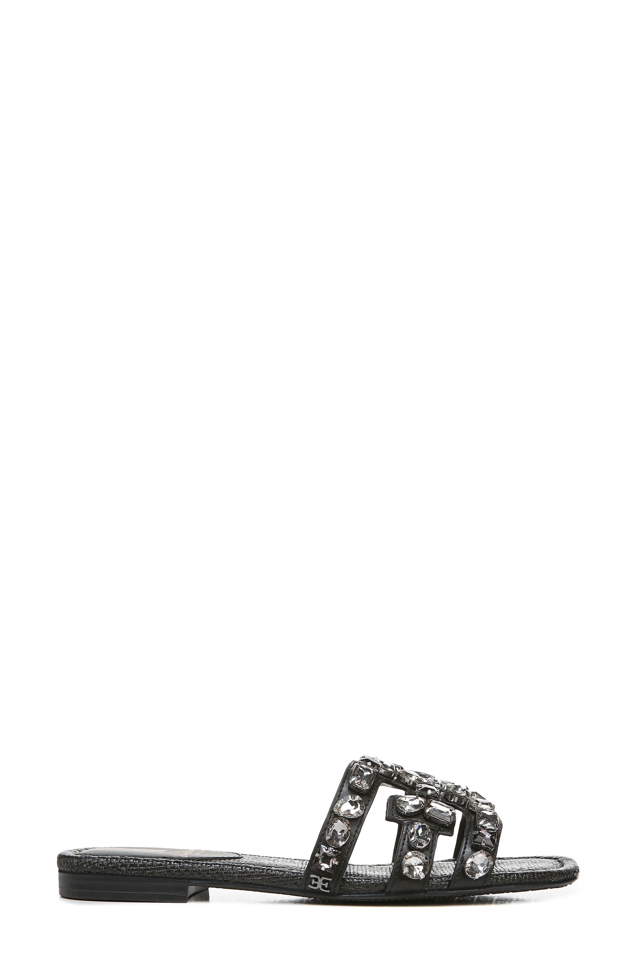 Sam Edelman Bay Embellished Cutout Slide Sandal, Alternate, color, 