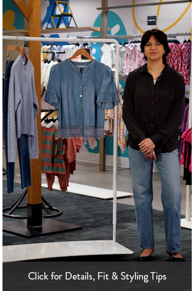 Pleat Button-Up Top video