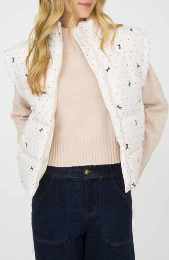 Blu Pepper Polka Dot Bow Zip Vest