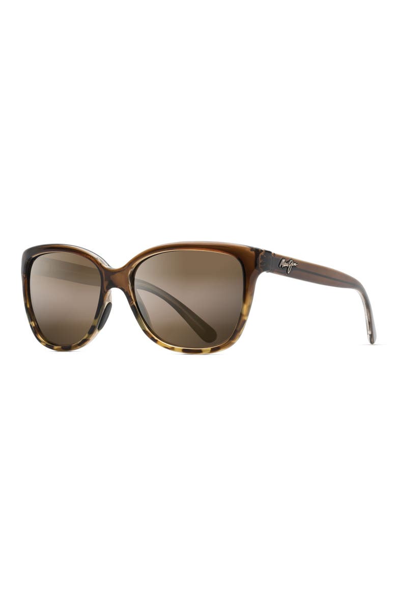Starfish 56mm PolarizedPlus2® Cat Eye Sunglasses, Alternate, color, BROWN