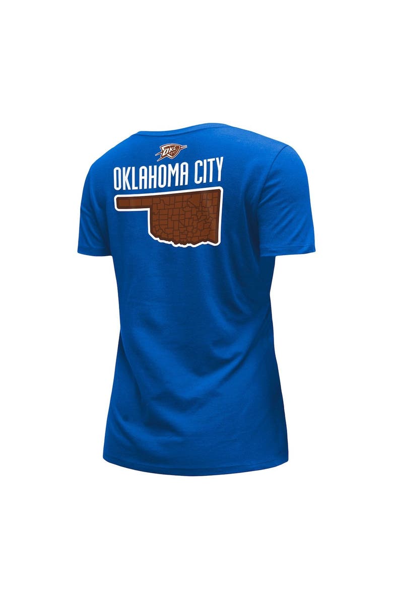 New Era Women's New Era Blue Oklahoma City Thunder 2022/23 City Edition V-Neck T-Shirt, Alternate, color, 