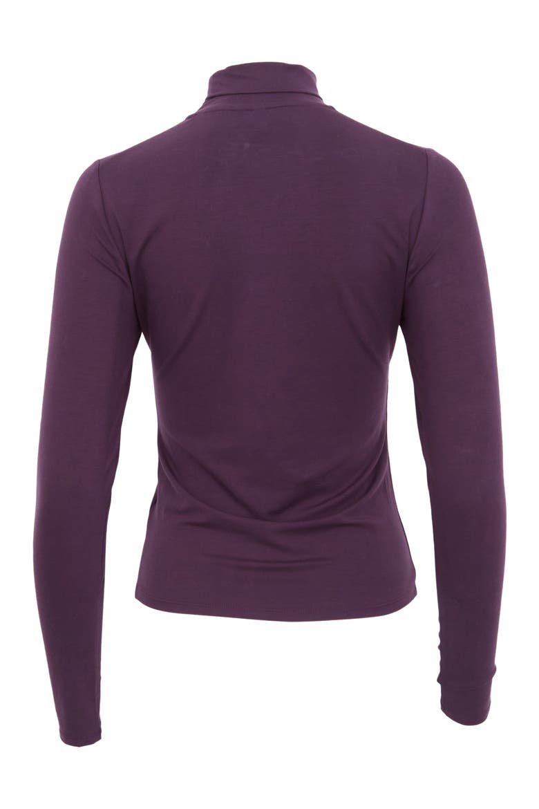 Kate Stretch Knit Turtleneck, Alternate, color, Plum