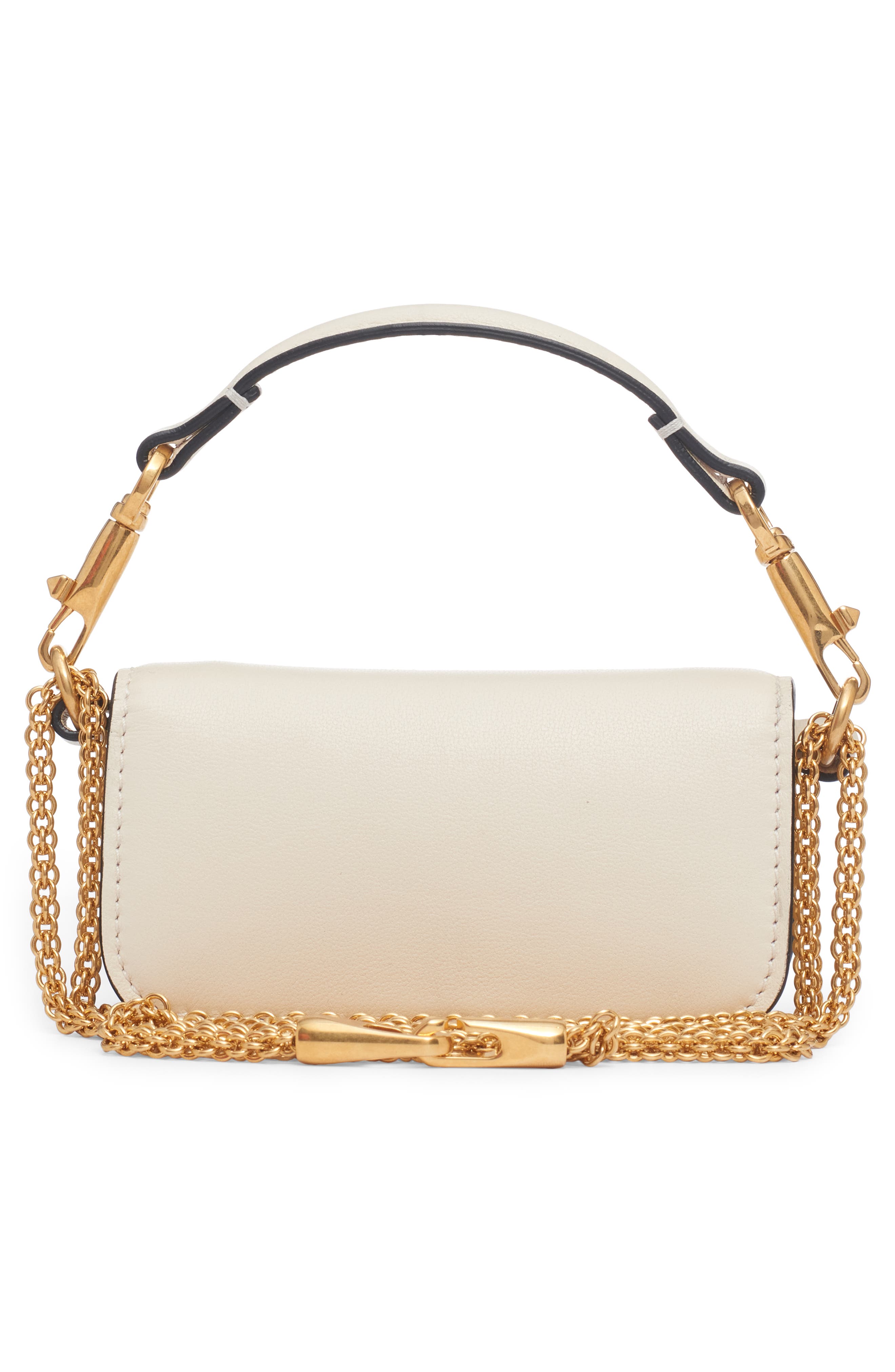 Small Locò Crystal Logo Leather Shoulder Bag, Alternate, color, KP1 IVORY/GOLD