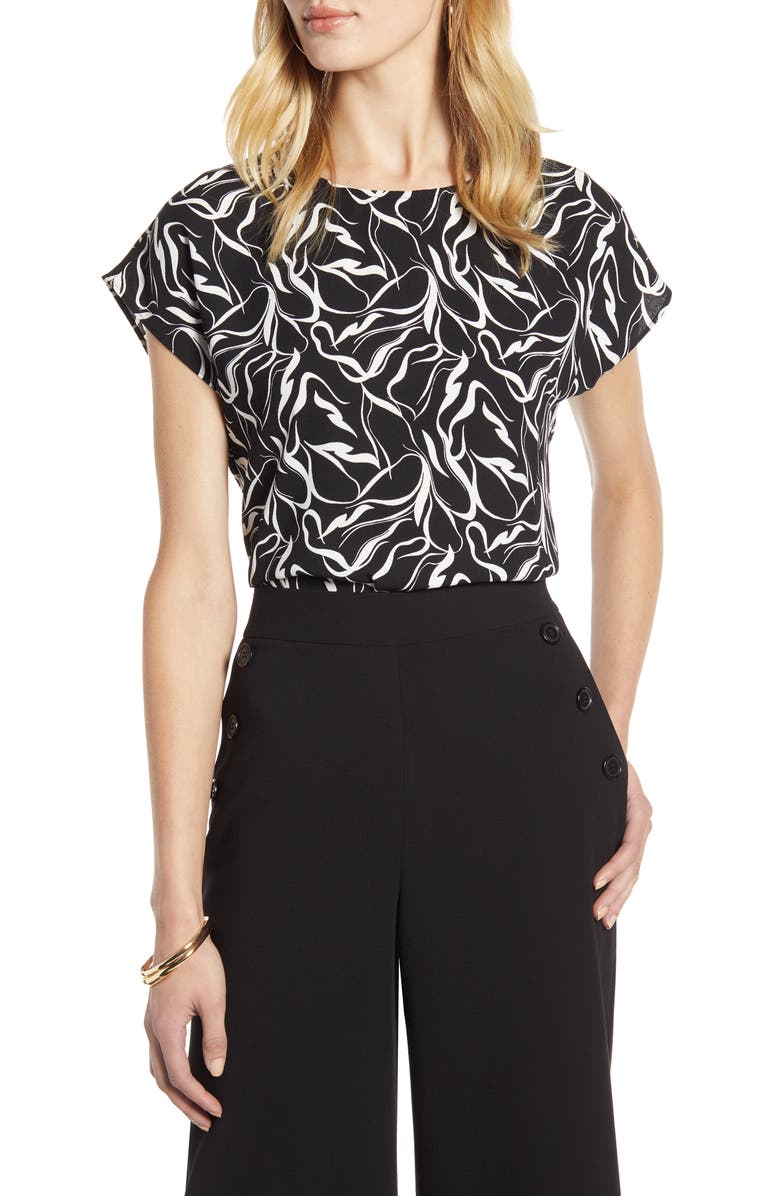 Halogen<sup>®</sup> Cap Sleeve Blouse, Main, color,