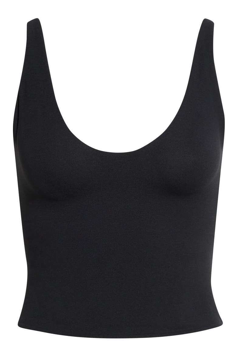 Studio Stretch Plunge Tank, Main, color, NSKM OBSIDIAN