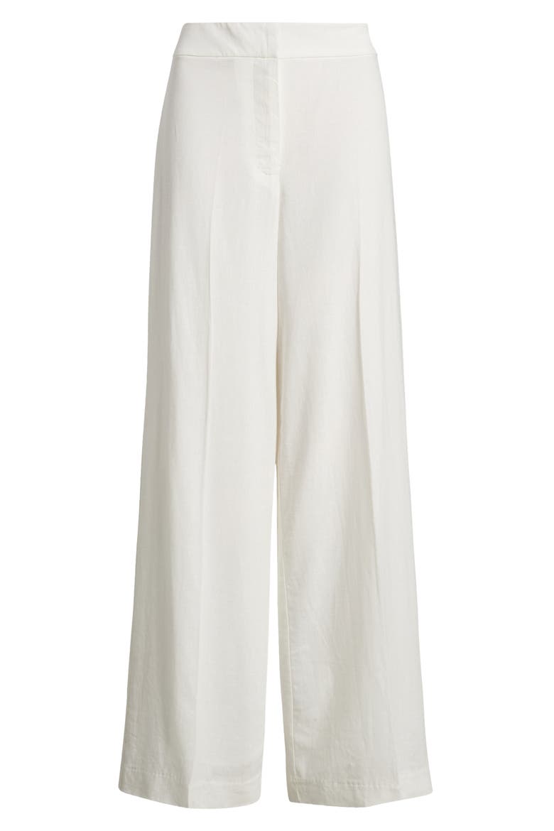 Wide Leg Linen Blend Pants, Alternate, color, IVORY