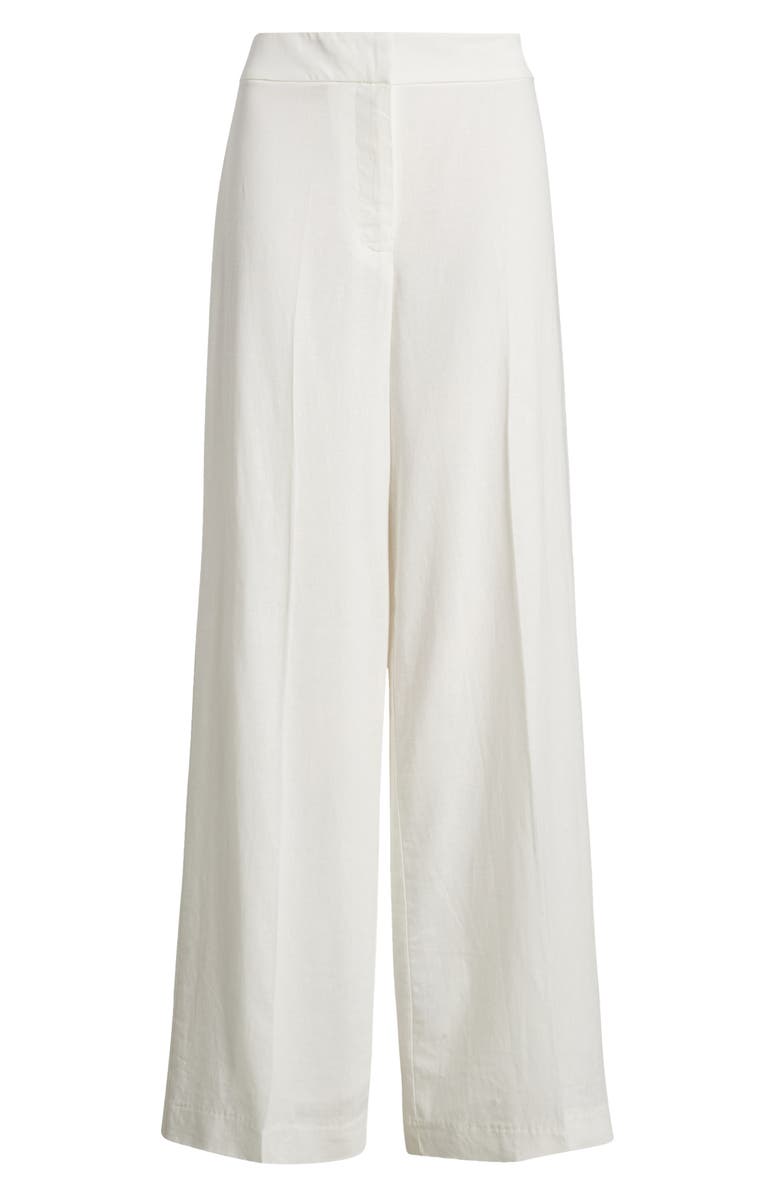Tahari ASL Wide Leg Linen Blend Pants, Main, color,