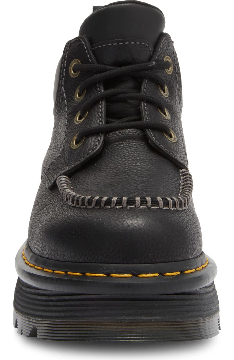 Dr. Martens Zebzag 4-Eye Lace-Up Boot, Alternate, color, Black