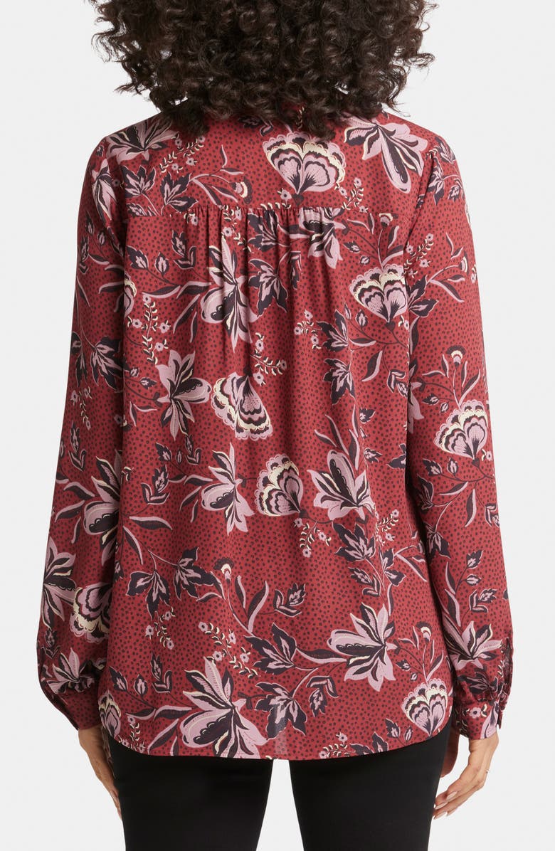 NYDJ Simone Popover Blouse, Alternate, color, Rosa Blooms