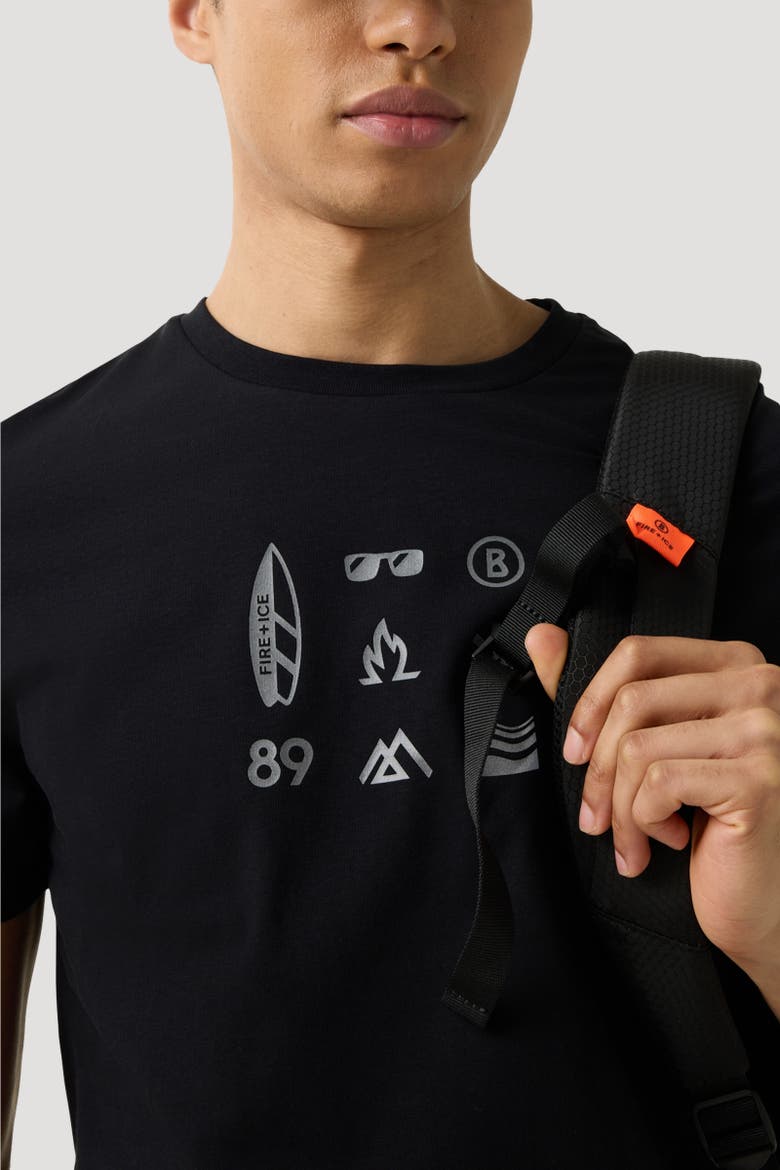 T-Shirt Matteo, Alternate, color, Black