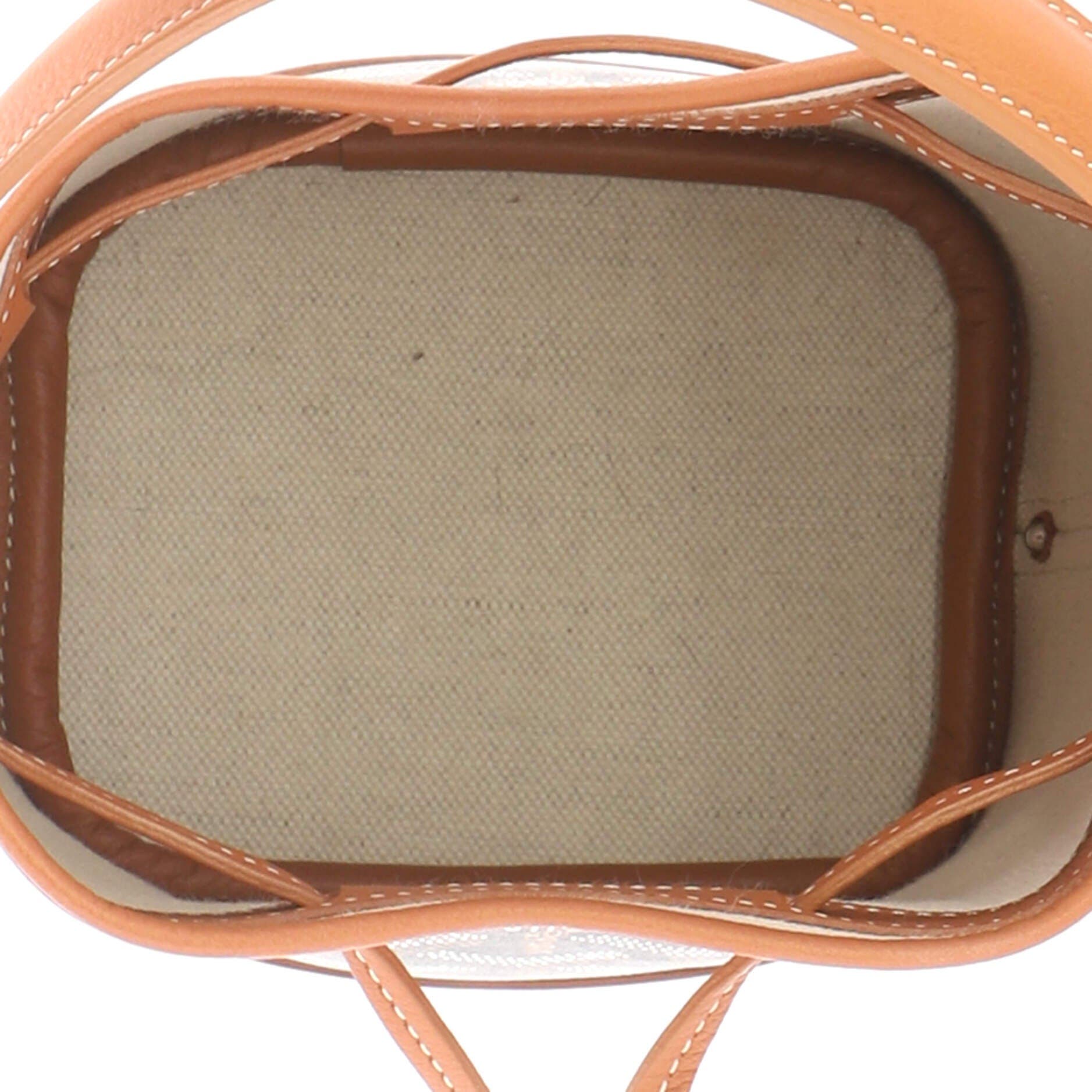 Petit Flot Bucket Bag Coated Canvas Mini, Alternate, color, Brown