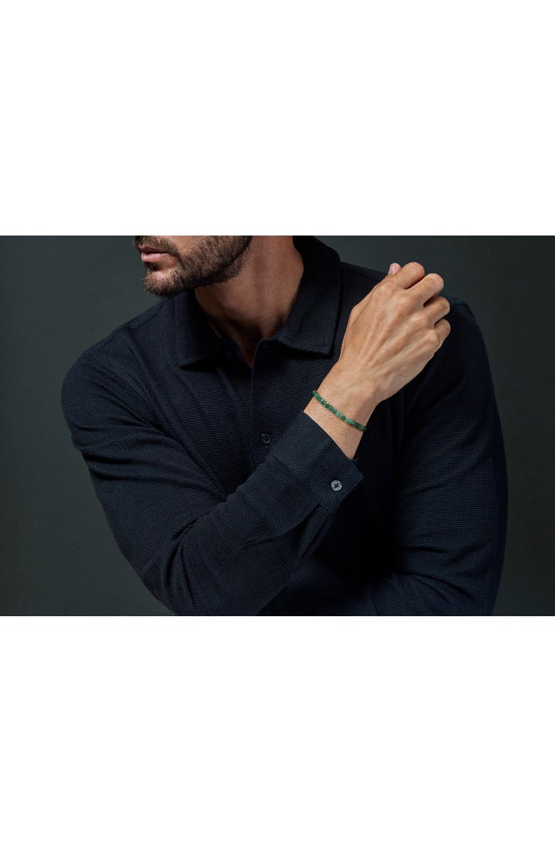 Jan Leslie 18K Gold Gemstone Beaded Bracelet, Alternate, color, Emerald