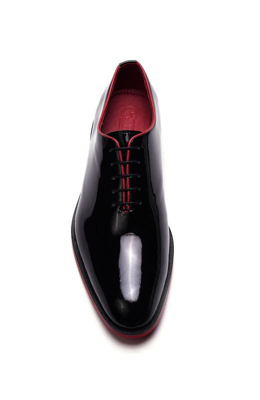 Sinclair Cap-Toe Oxford, Alternate, color, Black Leather