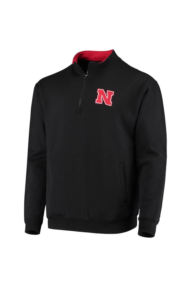 Men's Colosseum Black Nebraska Huskers Tortugas Logo Quarter-Zip Jacket, Alternate, color, Black