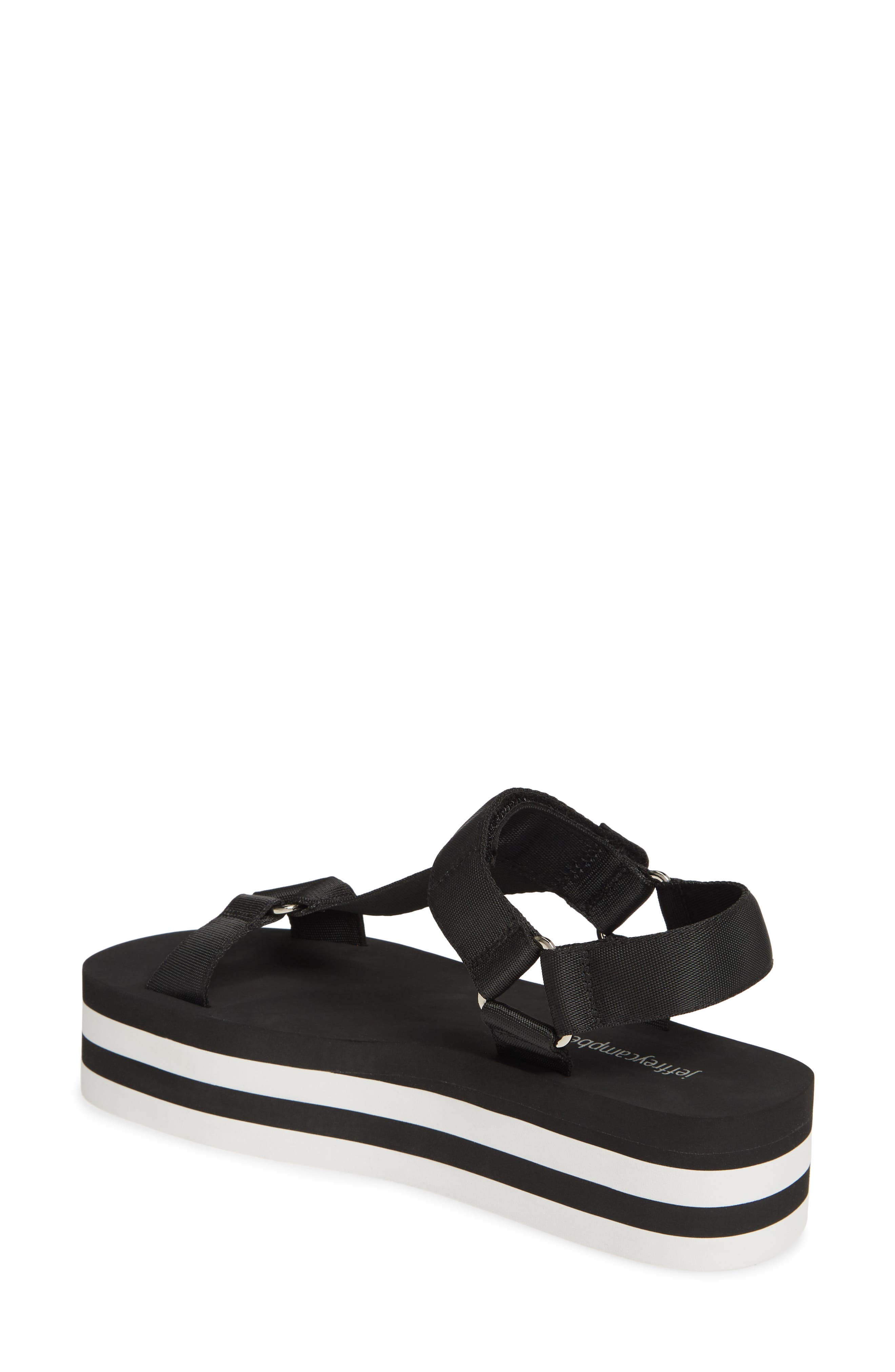 Hang 10 Surf Sandal, Alternate, color, BLACK WHITE COMBO