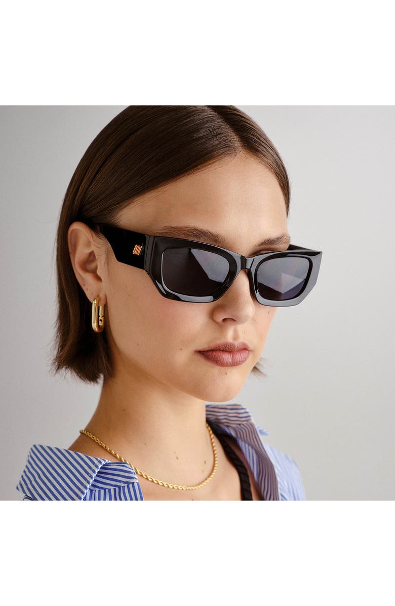 Le Specs Beachcomber 52mm D-Frame Sunglasses, Alternate, color, Black