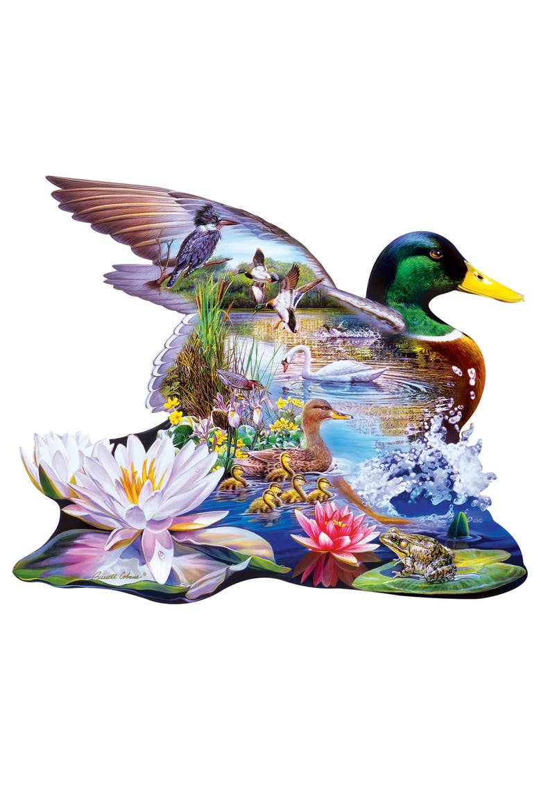 Woodland Ducks 500 Piece Shaped Puzzle, Alternate, color, Multicolor