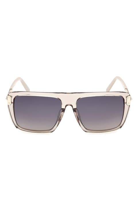 56mm Square Sunglasses