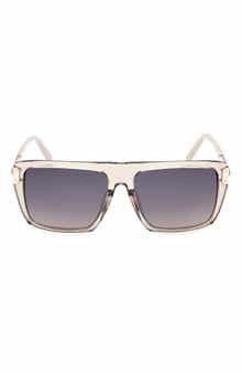 56mm Square Sunglasses