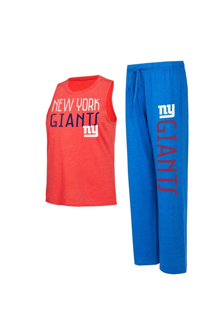 Women's Concepts Sport Royal/Red New York Giants Muscle Tank Top & Pants Lounge Set, Main, color, Royal