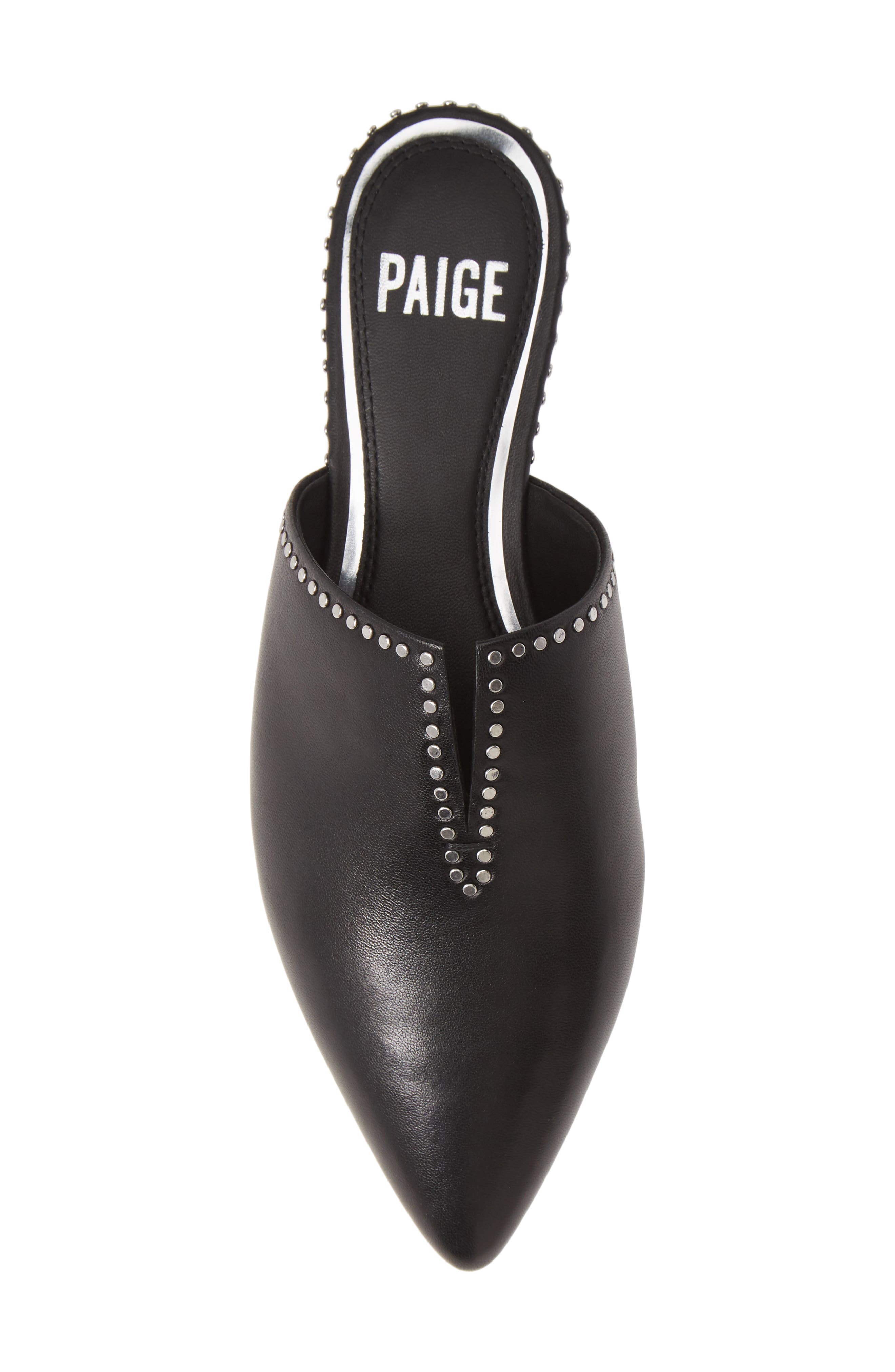 PAIGE Alia Studded Pointed Toe Mule, Alternate, color, 