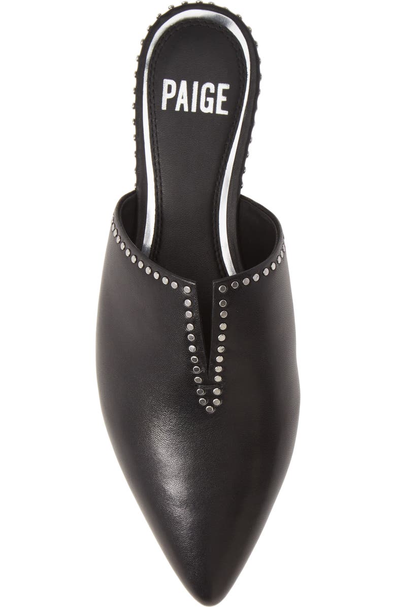 PAIGE Alia Studded Pointed Toe Mule, Alternate, color,