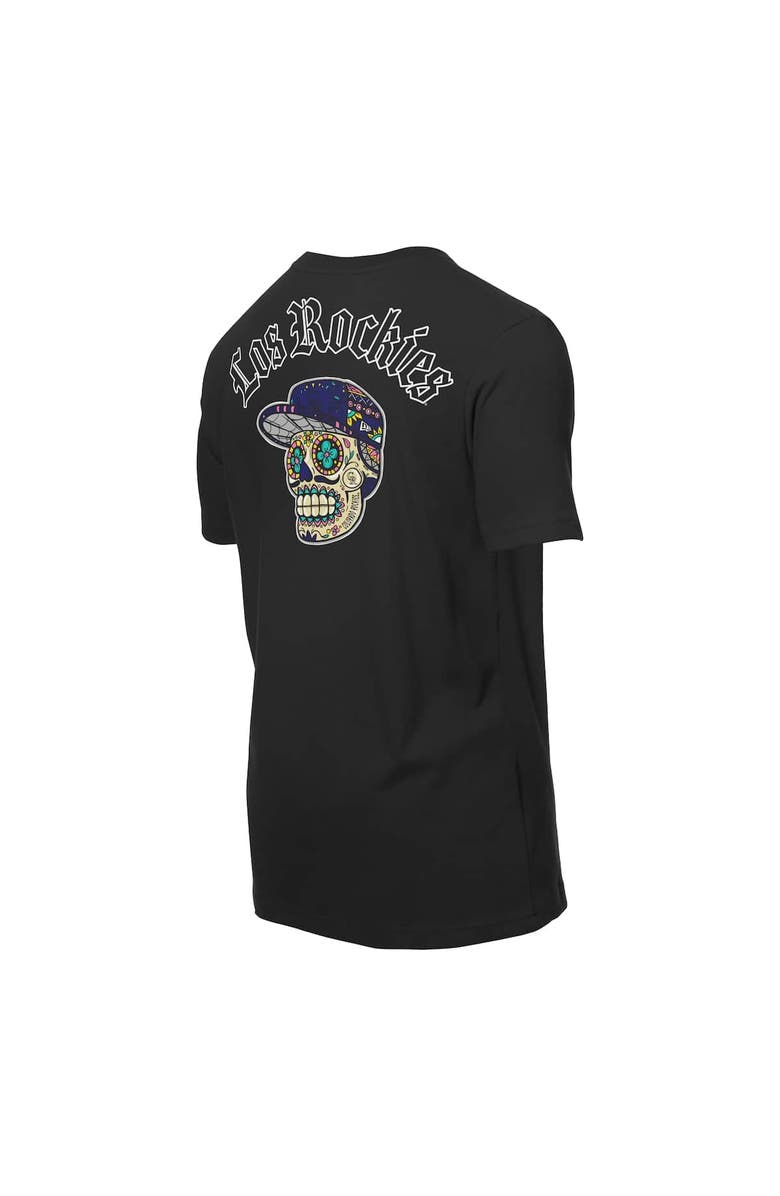 New Era Men's New Era Black Colorado Rockies Sugar Skulls T-Shirt, Alternate, color, 