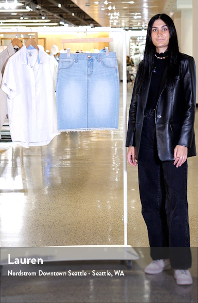 Frayed Denim Skirt, sales video thumbnail