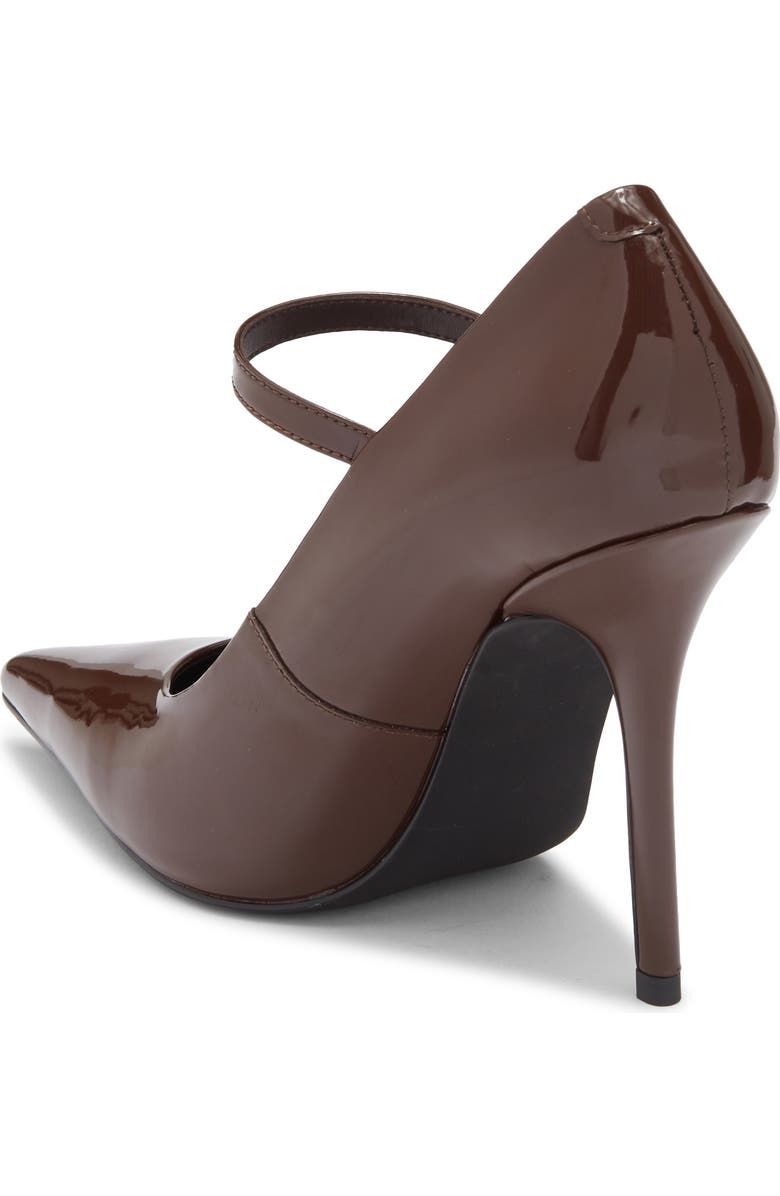 Jeffrey Campbell Session Pointed Toe Pump, Alternate, color, Coffee Patent