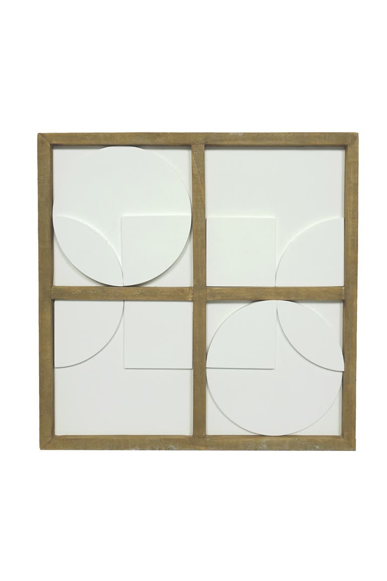 Geometric Wall Art, Main, color, Brown