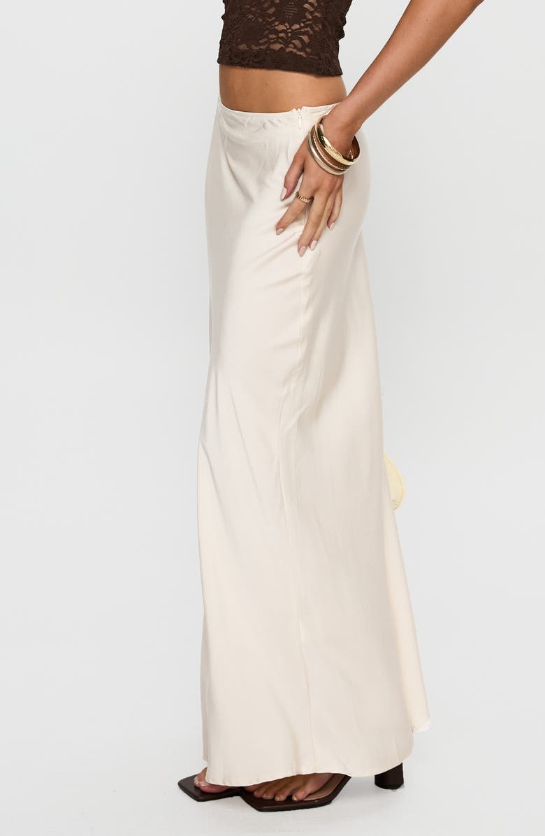 Princess Polly Haley Satin Maxi Skirt, Alternate, color, Champagne