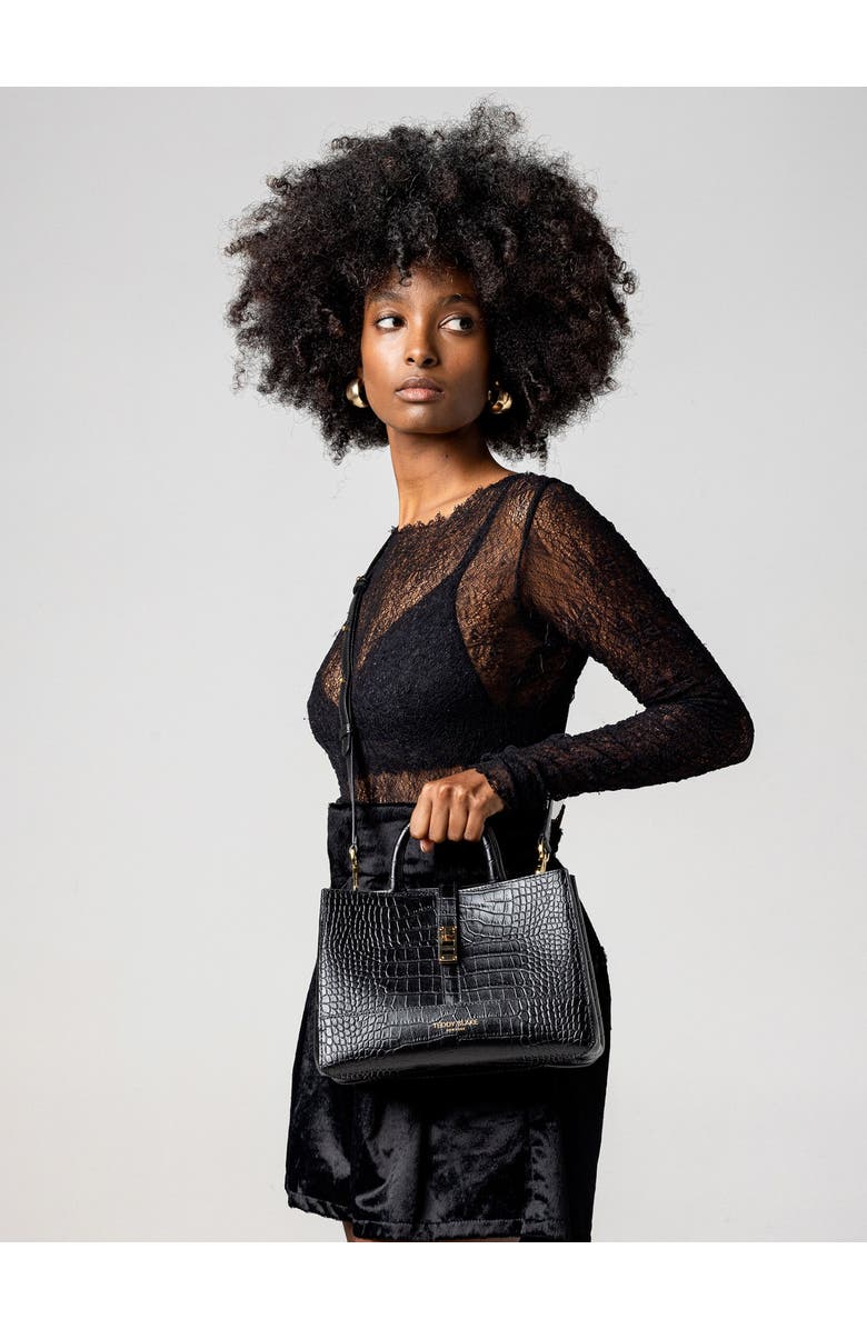 Teddy Blake Lola Croco 10", Alternate, color, Black