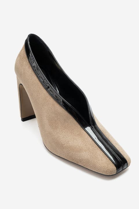 Nore Block Heel Square Toe Pump