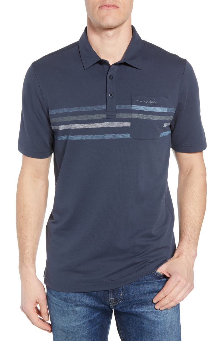 TravisMathew Travis Mathew Kartchner Chest Stripe Polo, Main, color,