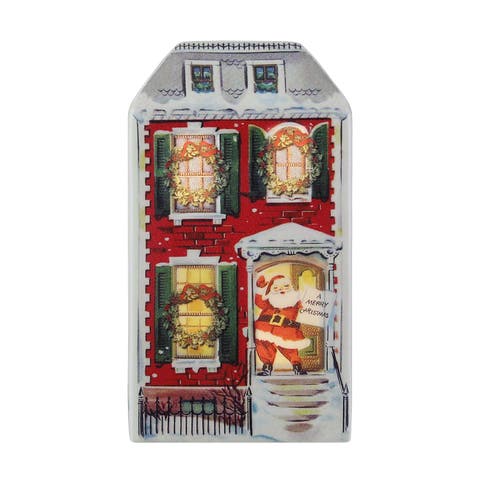 9 in. Vintage Ceramic Village - Red House