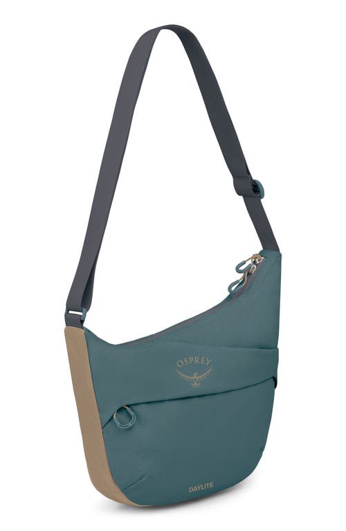 Osprey Daylite Water Repellent Crossbody Pouch In Cascade Blue/latte Brown
