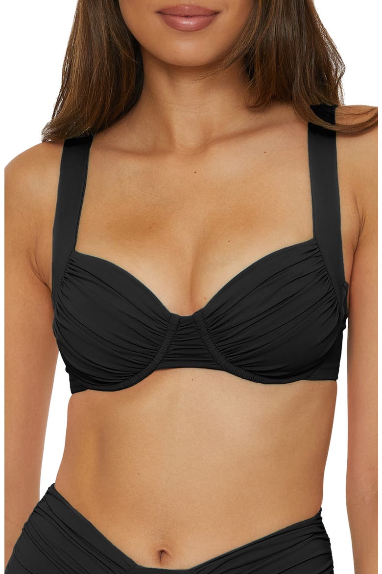Color Code Underwire Bikini Top, Main, color, BLACK