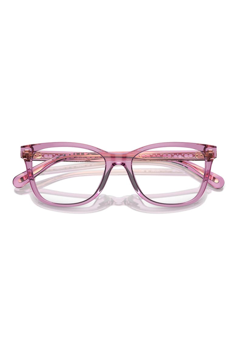 53mm Square Optical Glasses, Alternate, color, AMETHYST / DEMO LENS