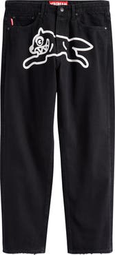 ICECREAM Ash Vanilla Fit Running Dog Appliqué Jeans