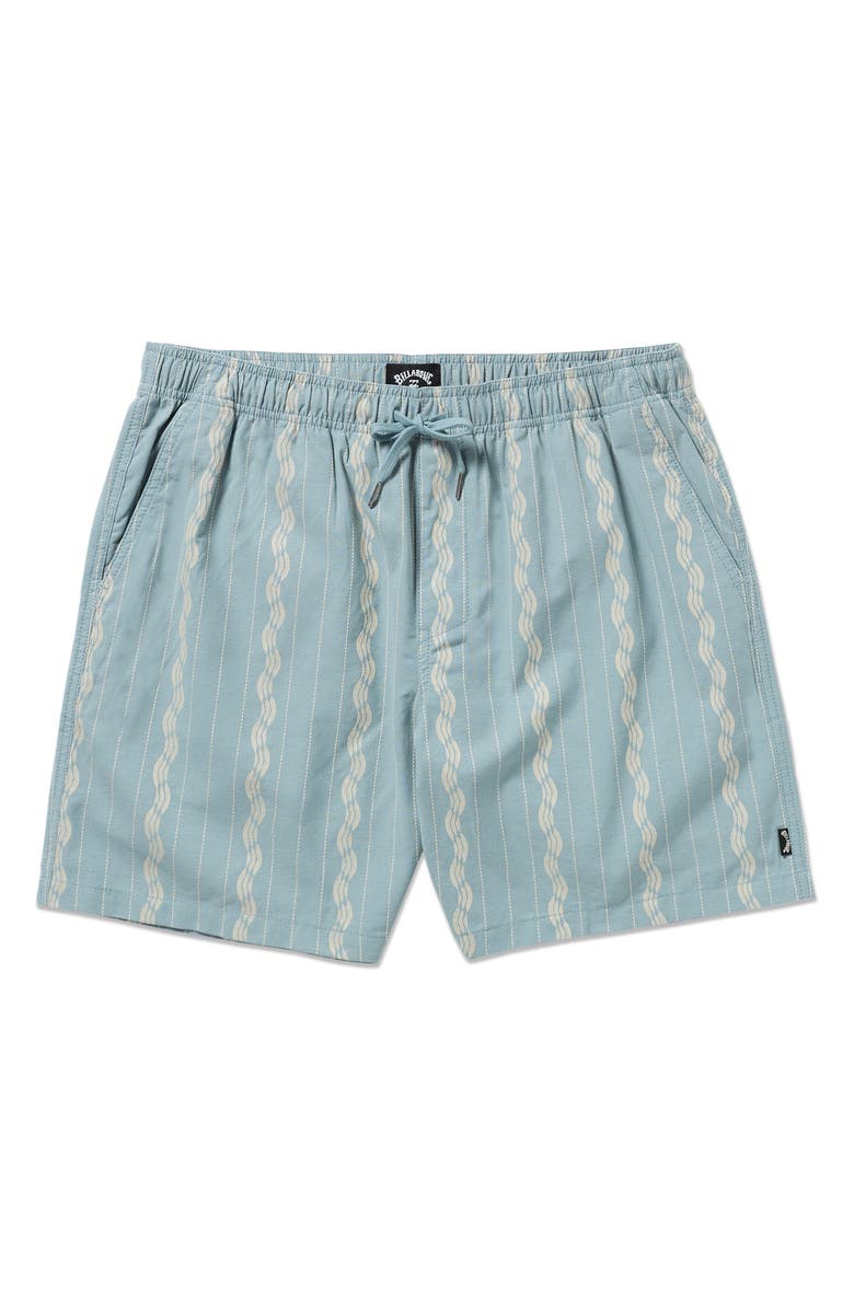 Billabong Mario Cotton Drawstring Shorts, Alternate, color, Cosmic Blue