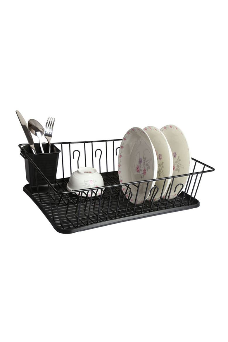 17.5 Inch Dish Rack, Main, color, Black
