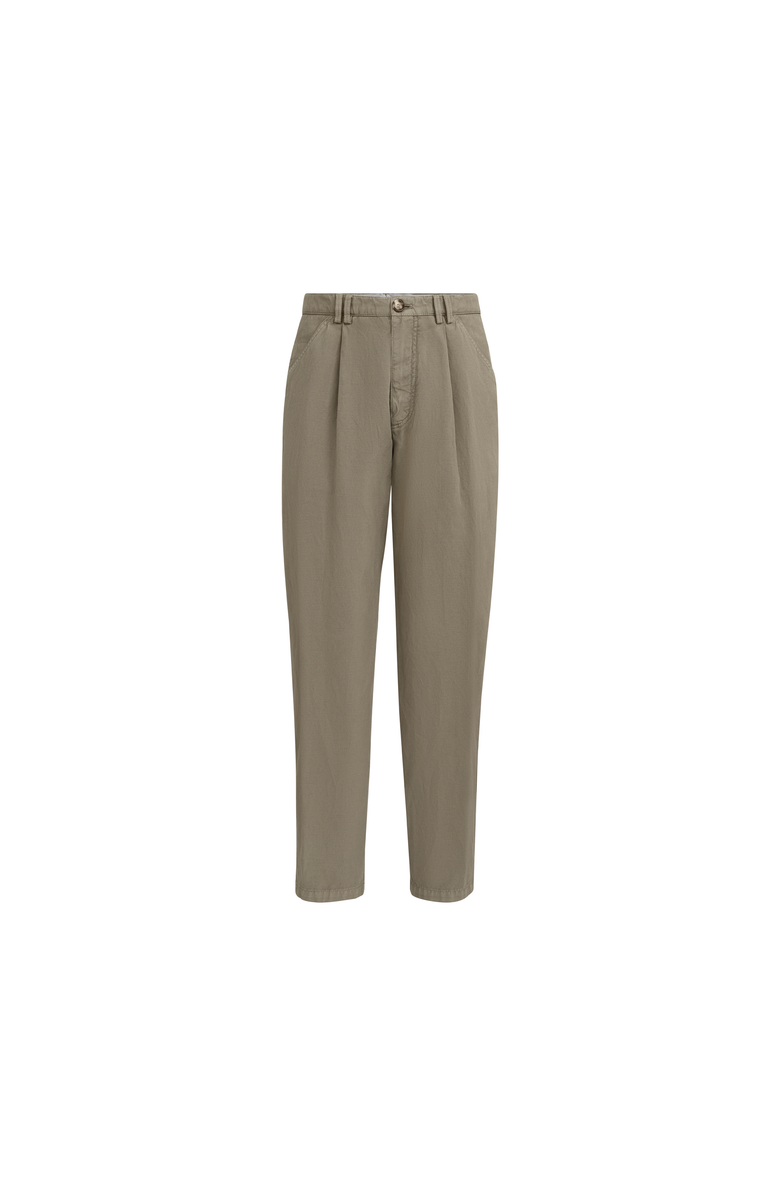 Brunello Cucinelli Garment-dyed trousers, Main, color, Military