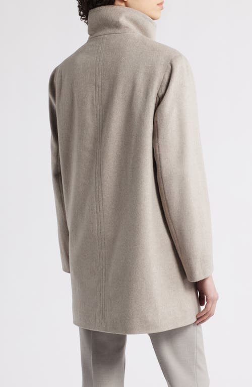 Fleurette Zoey Stand Collar Wool Car Coat