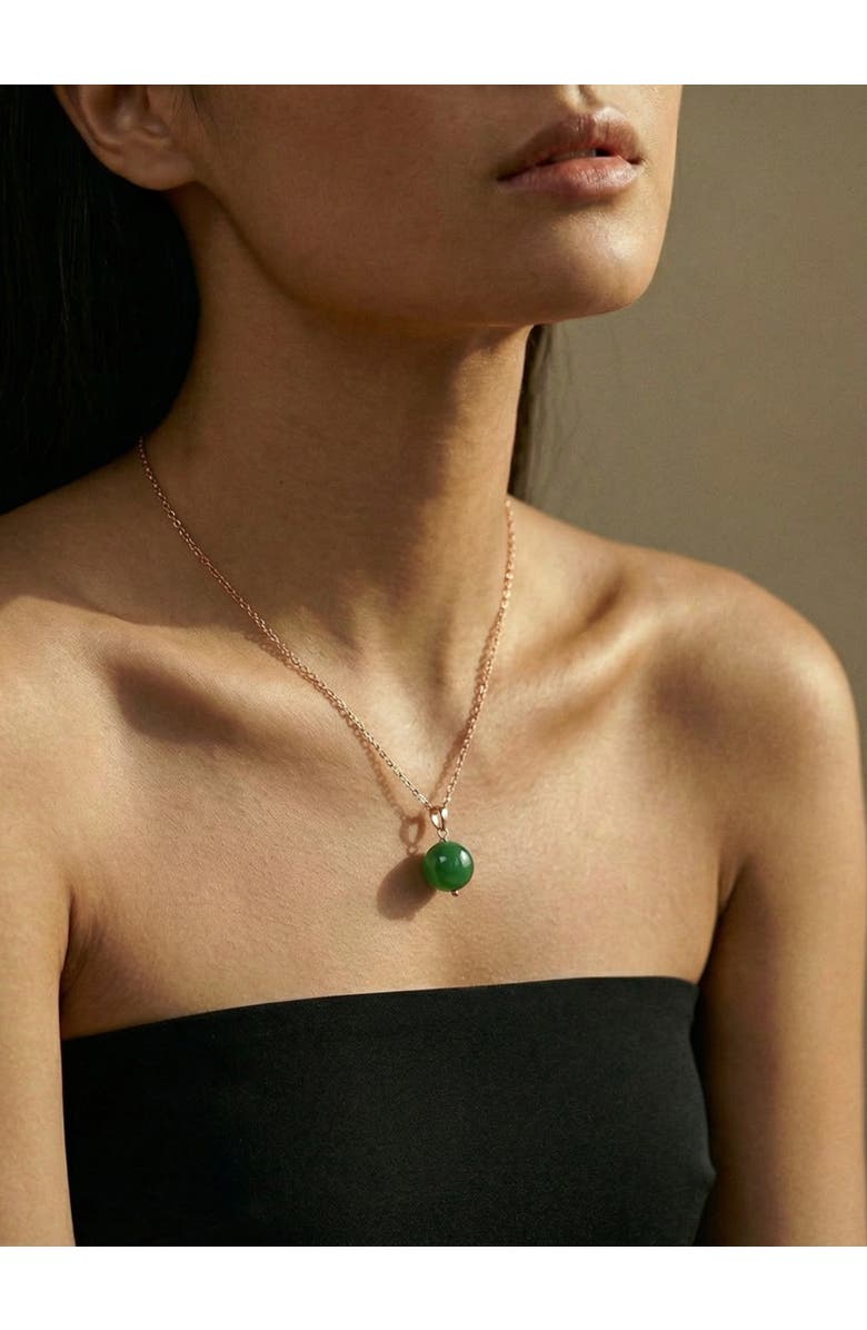 seree Greene Green Jade Pendant Necklace, Alternate, color, Green