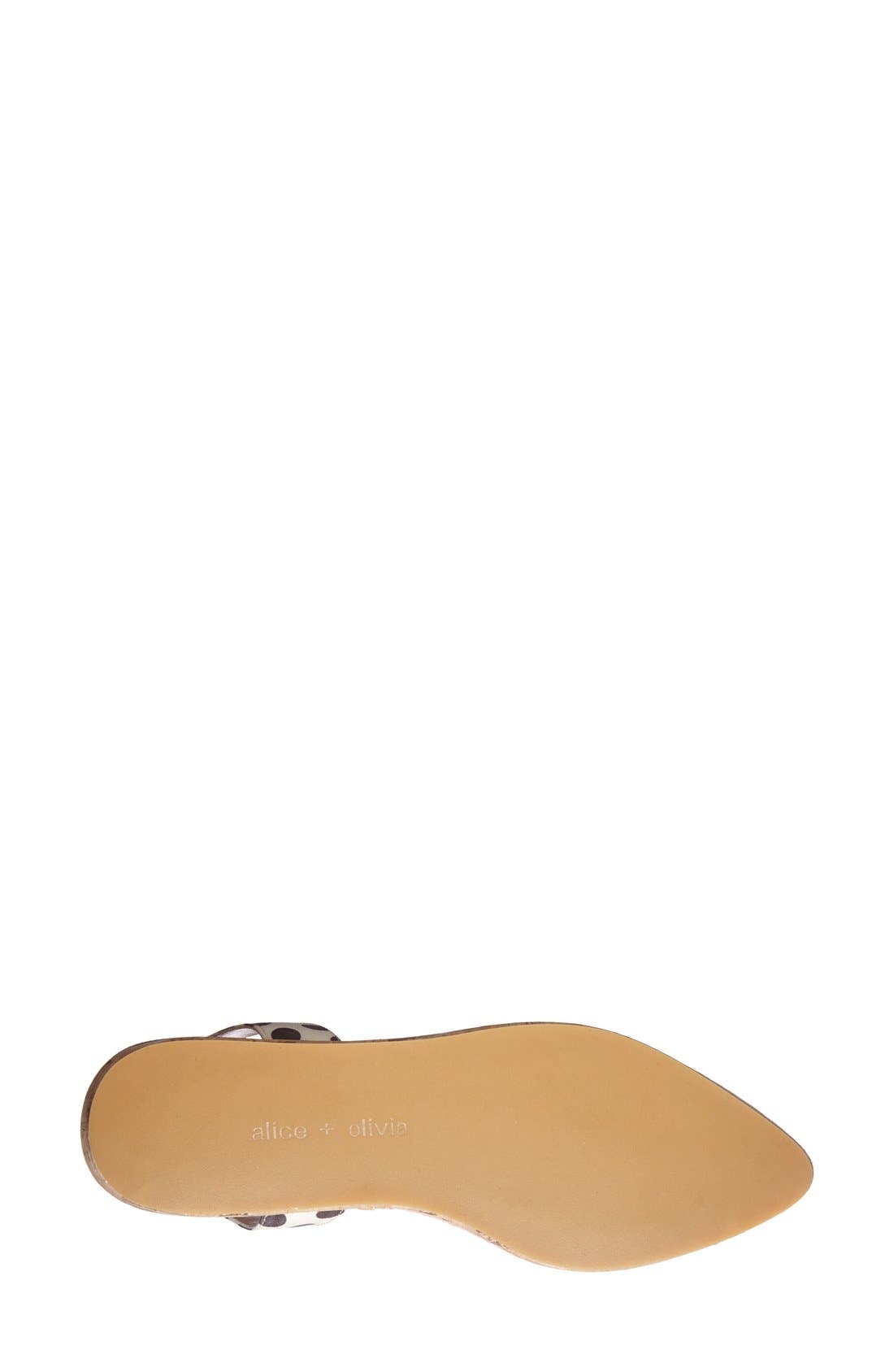 'Resse' Polka Dot Espadrille, Alternate, color, CREAM/ BLACK