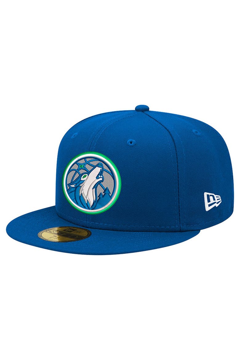 Men's New Era Blue Minnesota Timberwolves 59FIFTY Fitted Hat, Main, color, Blue