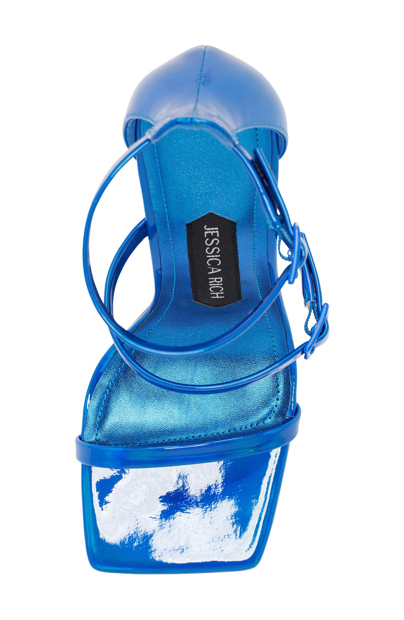 Metallic Sandal, Alternate, color, COBALT